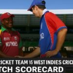 England Cricket Team vs West Indies Cricket Team Match Scorecard