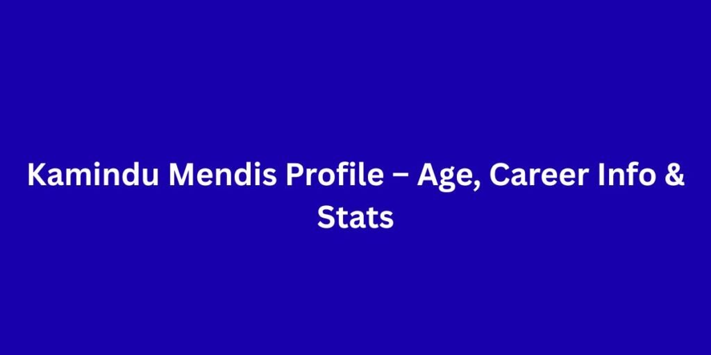 Kamindu Mendis