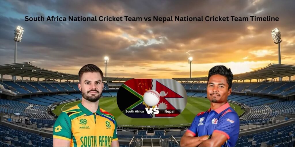 South Africa National Cricket Team vs Nepal National Cricket Team Timeline