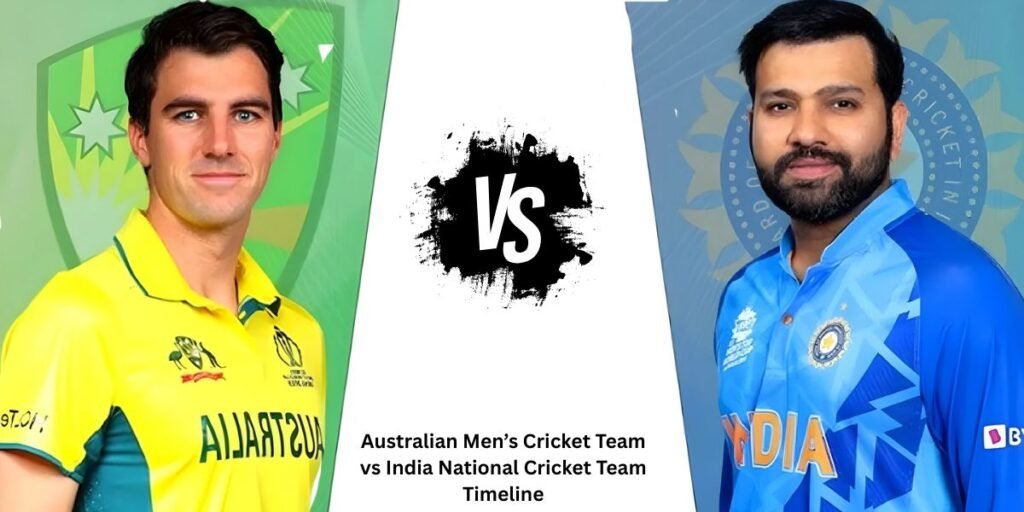 Australian Men’s Cricket Team vs India National Cricket Team Timeline