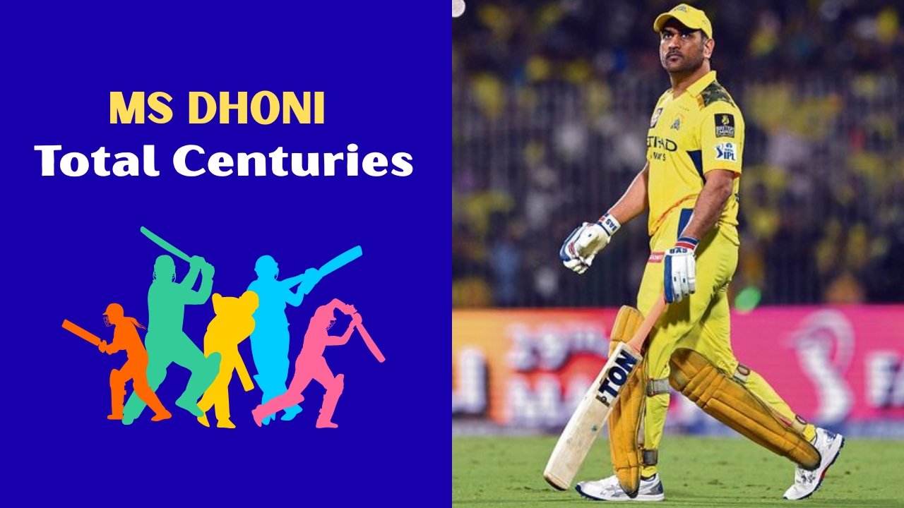 MS Dhoni Total Centuries