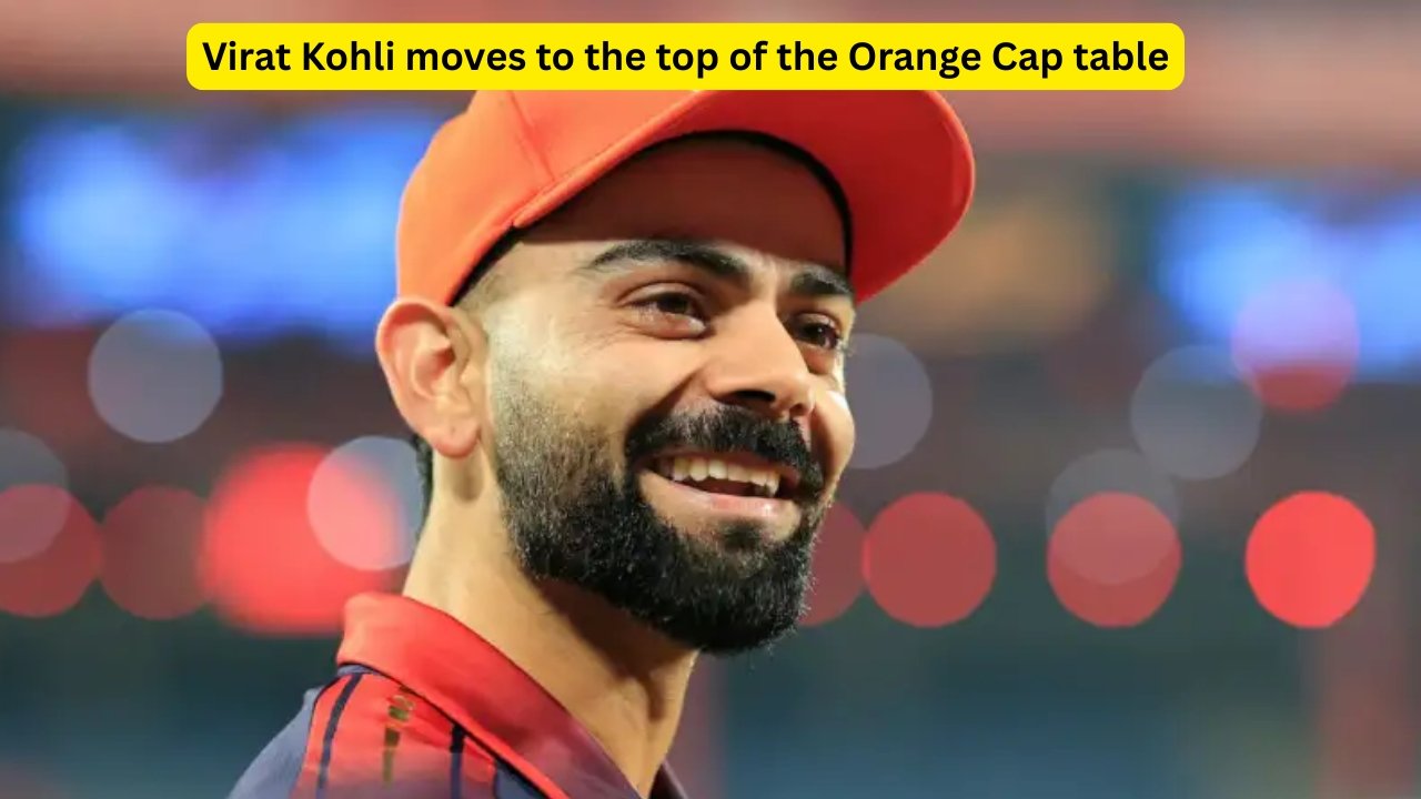 Virat Kohli moves to the top of the Orange Cap table